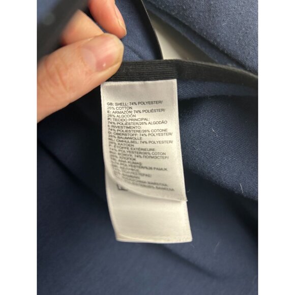 The North Face Womens Navy Blue Funnel Neck Pullover Sweatshirt W/ Pockets  XS - Picture 10 of 10